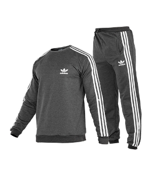 ست بلوز شلوار مردانه آستین بلند ساده یقه گرد Adidas  مدل 40981